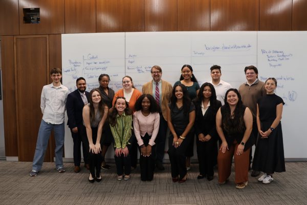 UCLI Interns, Fellows, and Ambassadors with Professor Brigham Daniels after a mock law class filled with insights and thoughtful discussions.